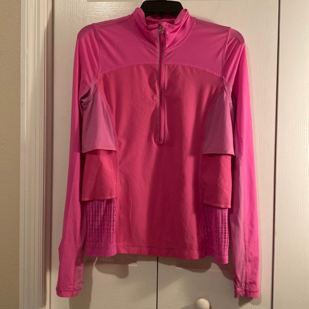 Pink Lululemon size 6 half zip pullover